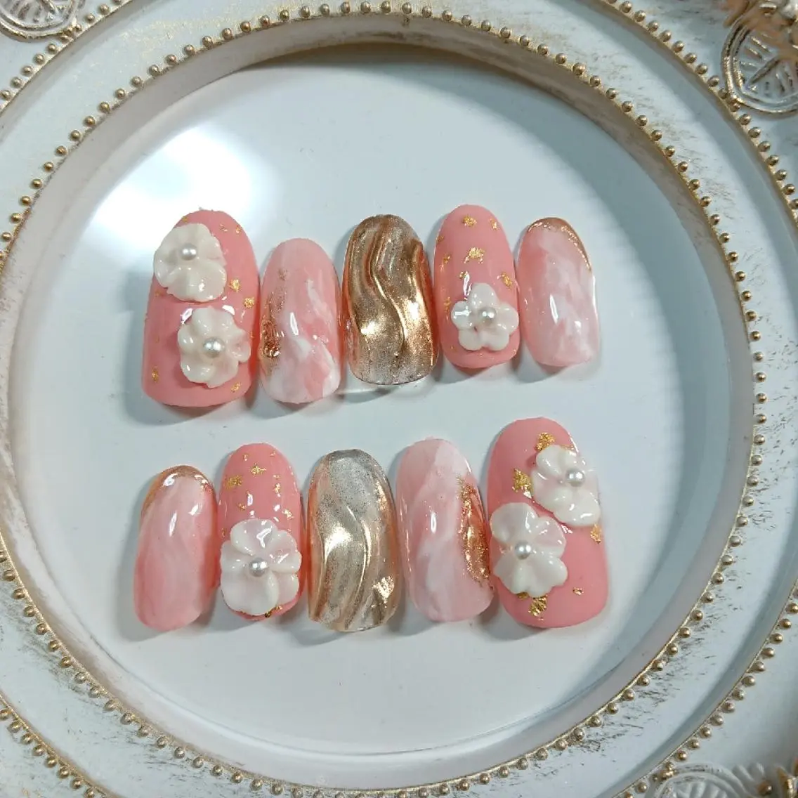 ネイル 成人式 shellnail さなえのネイルデザイン