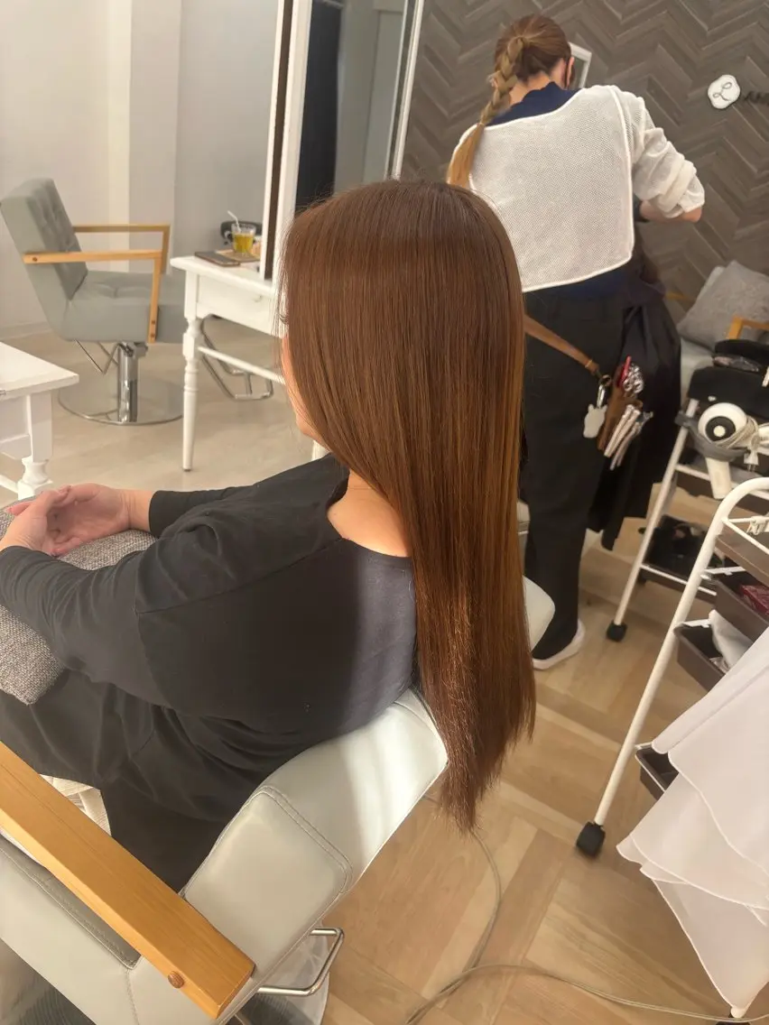 ロング ヘアカラー ワタセ ヒメカのヘアスタイル