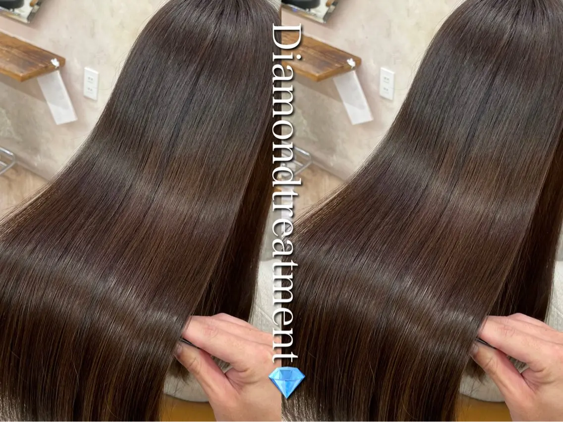 ロング カット 縮毛矯正 トリートメント 縮毛矯正/艶カラー 笠原康平のヘアスタイル