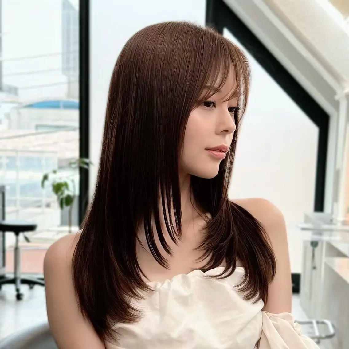 ロング カラー 透明感カラー🌟 縮毛矯正Kokiのヘアスタイル