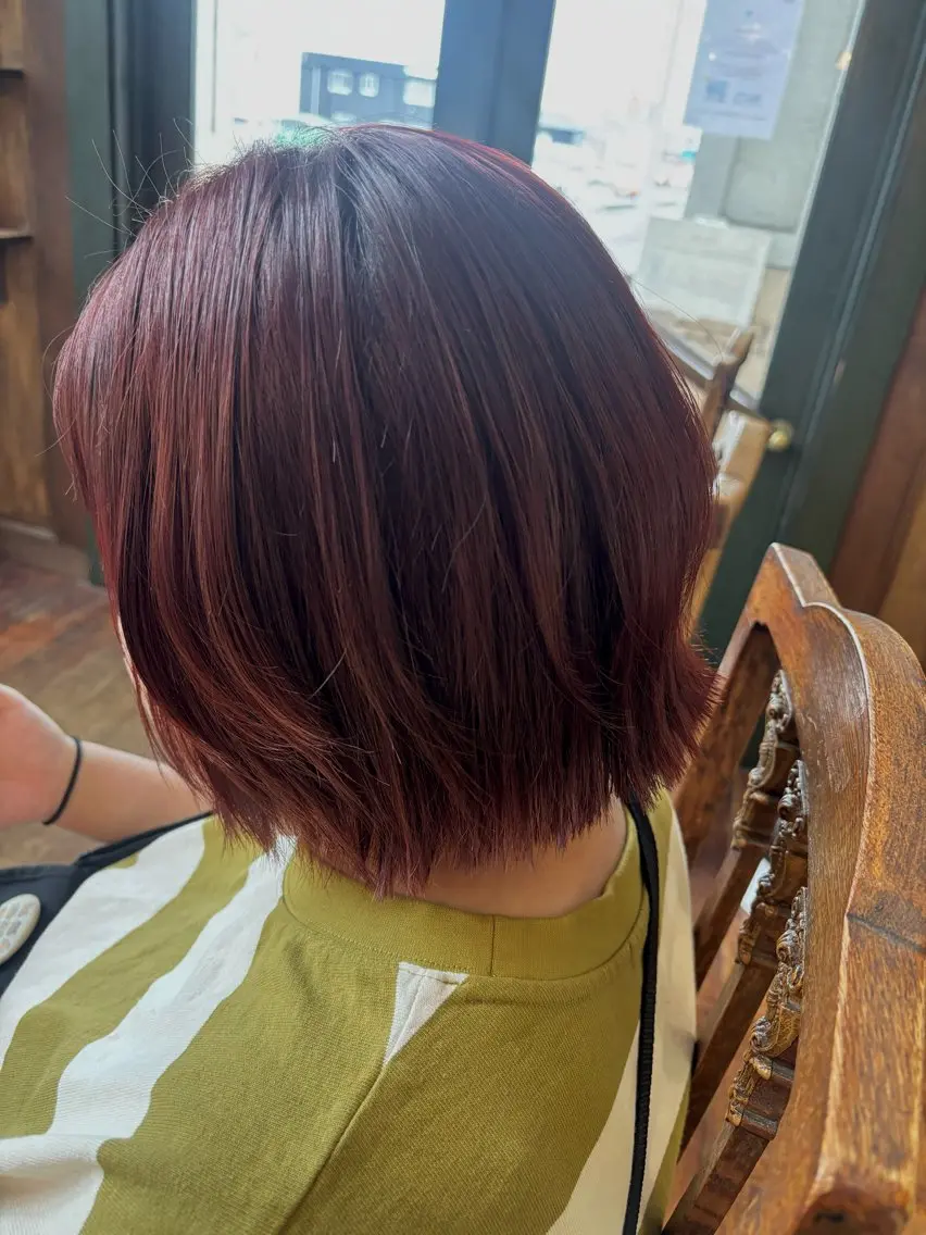 ショート カラー レイヤーカット カット ヘアカラー Ifh本店 塩原安美香のヘアスタイル