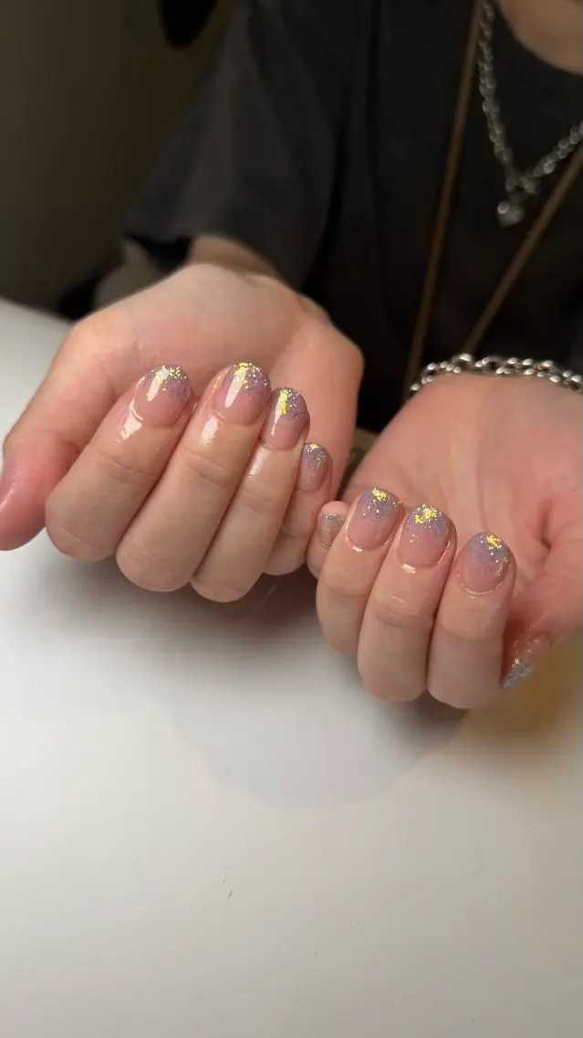 【自店オフ込み】ラメグラデーション💅🏻の写真
