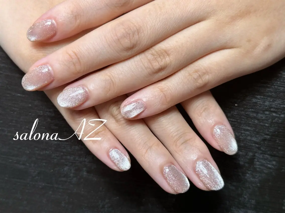 ネイル アートネイル 長さ出し フットネイル フレンチネイル ジェルネイル ハンドネイル salon AZ NANAのネイルデザイン