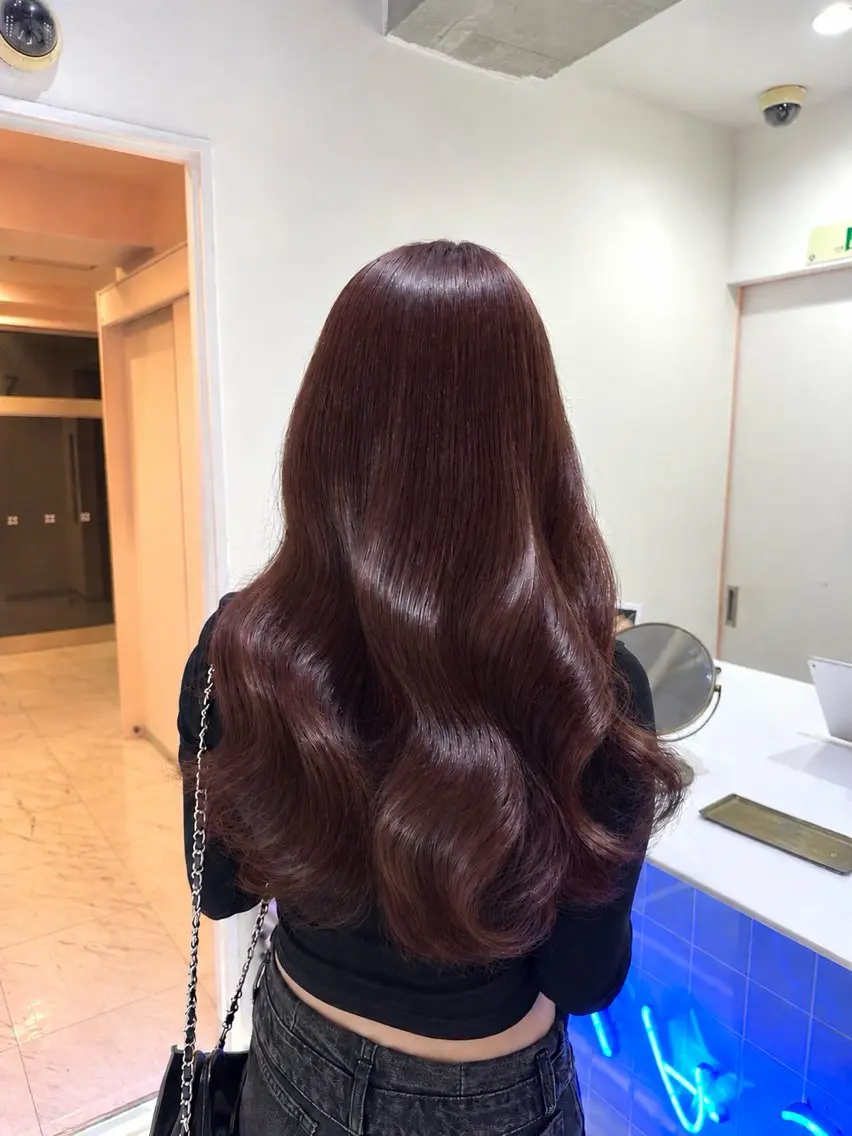 ロング カラー ヘアカラー トリートメント モテ艶🪄ベージュ カラー🧸RUKAのヘアスタイル