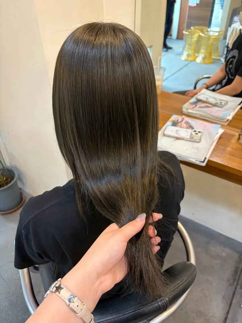️【ブリーチモデル様募集中͛💠】6月限定❕ブリーチありダブルカラー‎＋✨️ケアカラー✨️トリートメント付き🧴🫧の写真