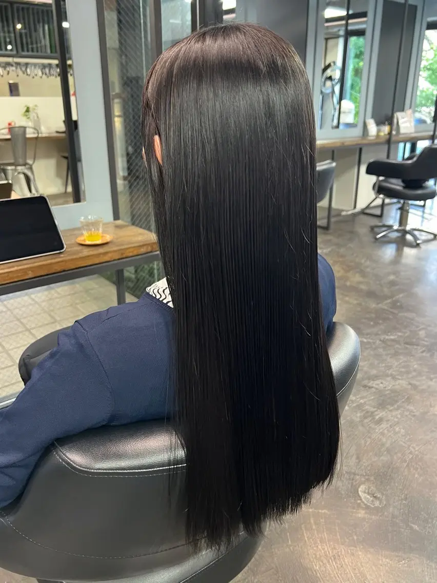 ロング 縮毛矯正 💘札幌クロスパーマ 髪質改善💘rinaのヘアスタイル