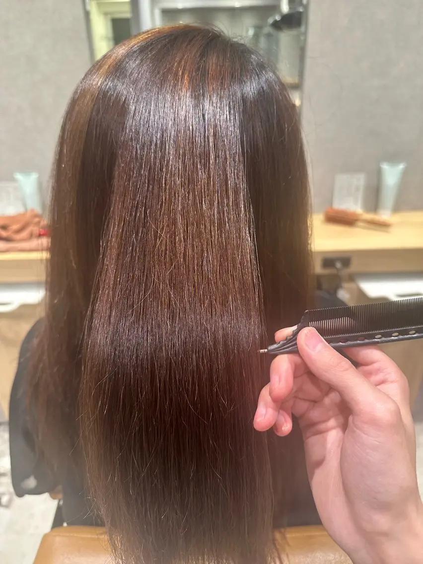 ロング パーマ 縮毛矯正 髙栁 公暉🇰🇷💫のヘアスタイル