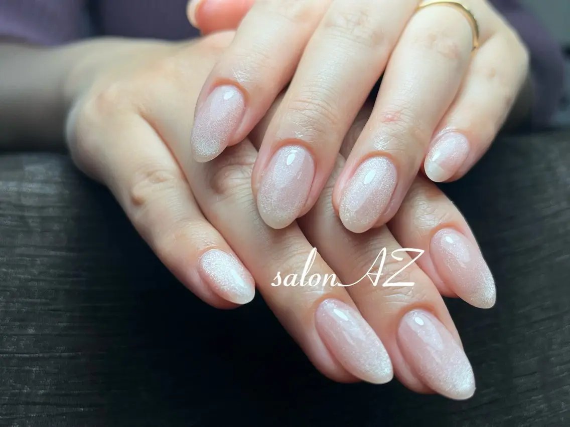 ネイル 桜ネイル 長さ出し フットネイル フレンチネイル ジェルネイル salon AZのネイルデザイン