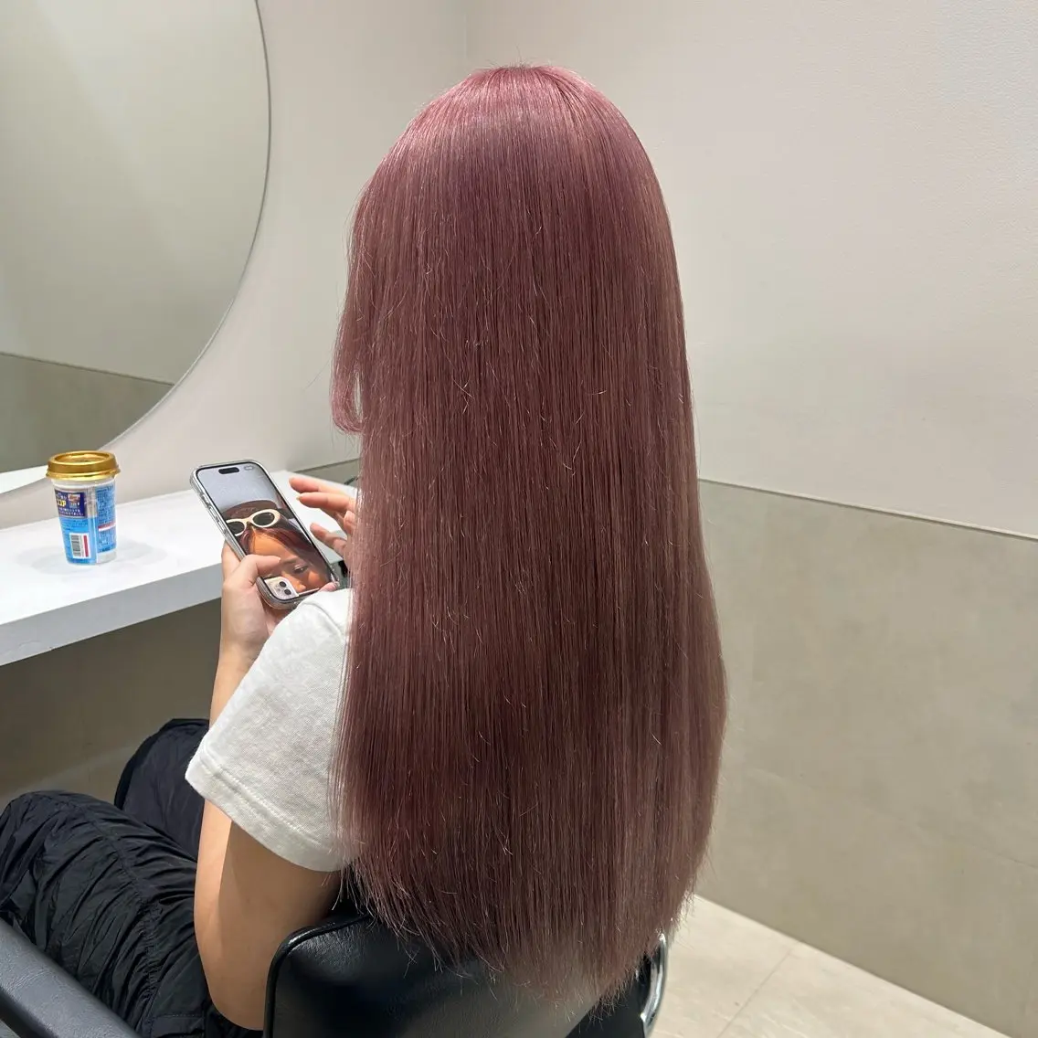 セミロング カラー ヘアアレンジ ヘアカラー トリートメント mai🍑暖色カラー /レイヤー💖のヘアスタイル