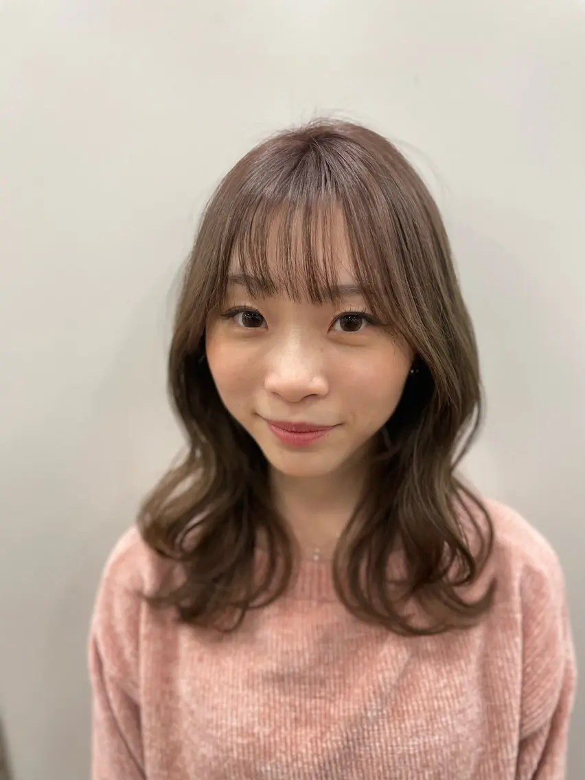 ミディアム カラー 透明感カラー レイヤーカット ✨似合わせ特化美容師 WILL上村 拳吾のヘアスタイル