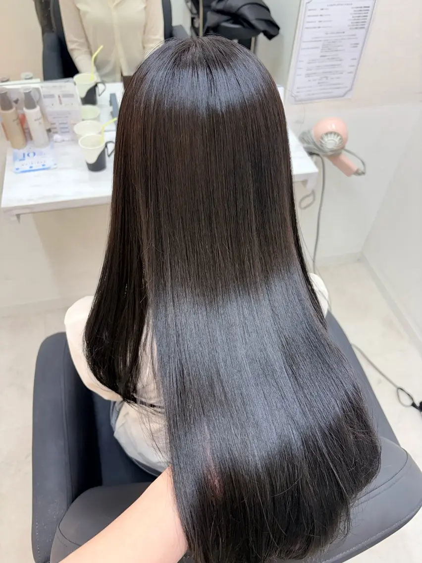 ロング カラー カット ヘアカラー 縮毛矯正 トリートメント 半個室/透明感カラー /SAKURAのヘアスタイル