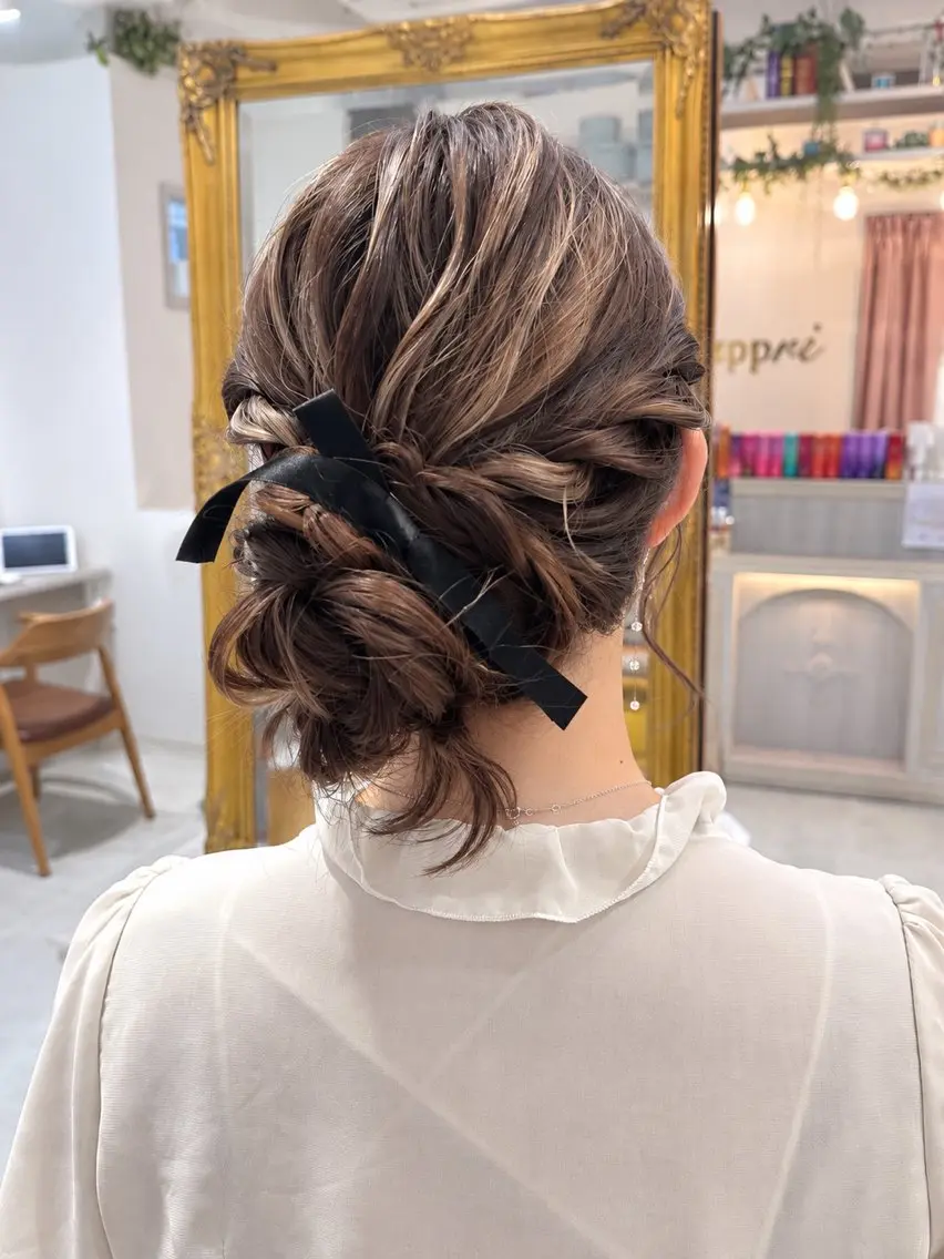 ヘアアレンジ 結婚式・ブライダル ヘアセット 木村 ゆきのヘアスタイル