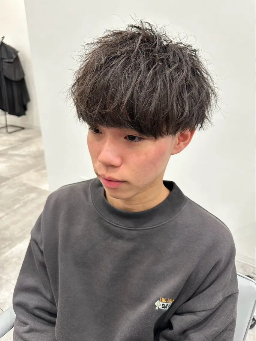 男性限定カット＋カラー＋眉カットの写真