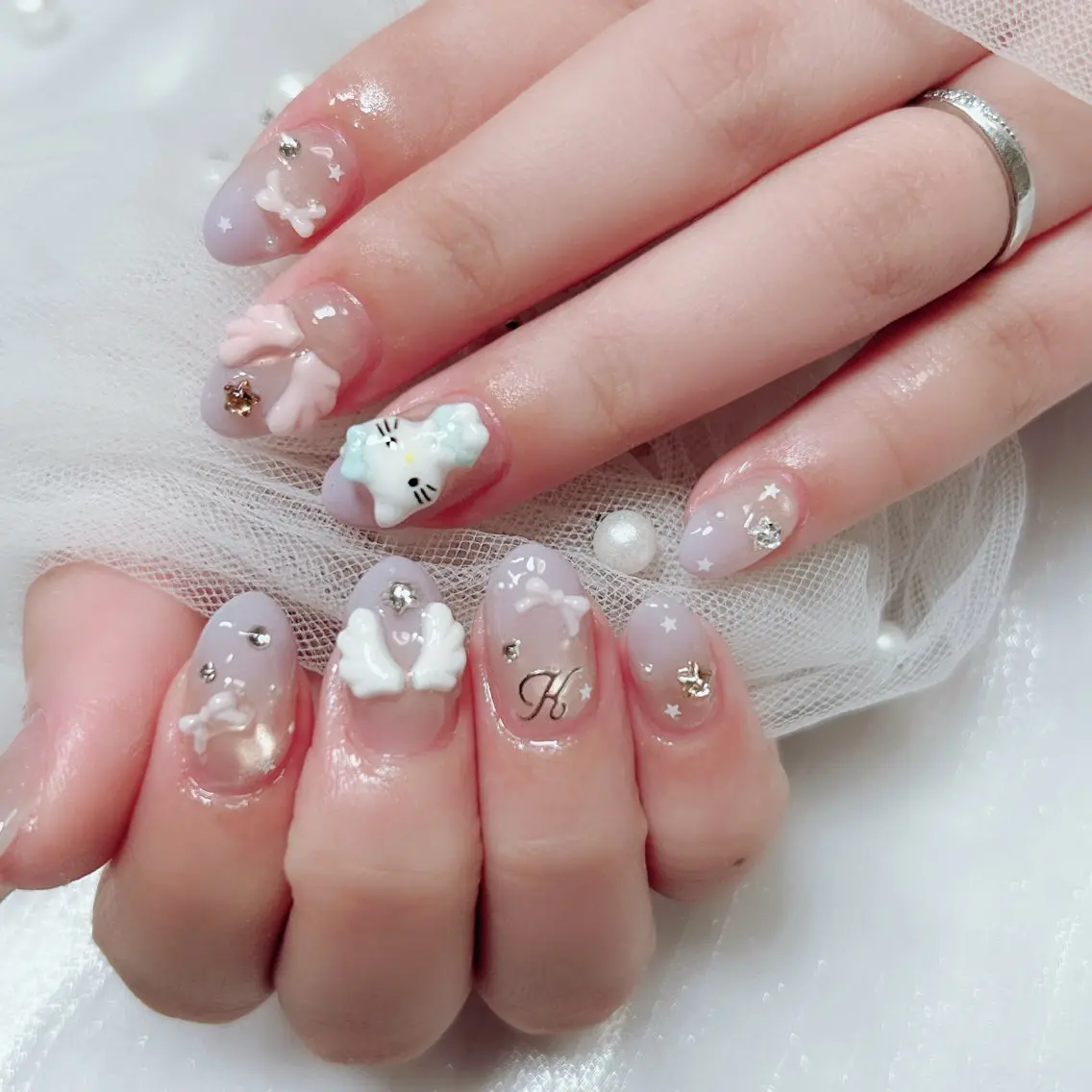 ネイル ジェルネイル ニュアンスネイル 夏ネイル ハンドネイル Cute Tips nailのネイルデザイン