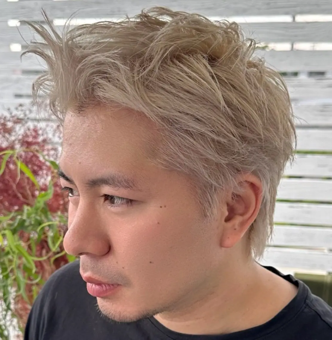 ショート カラー パーマ メンズ カット ヘアカラー パーマ メンズ特化✂️ 小枝 優生のヘアスタイル