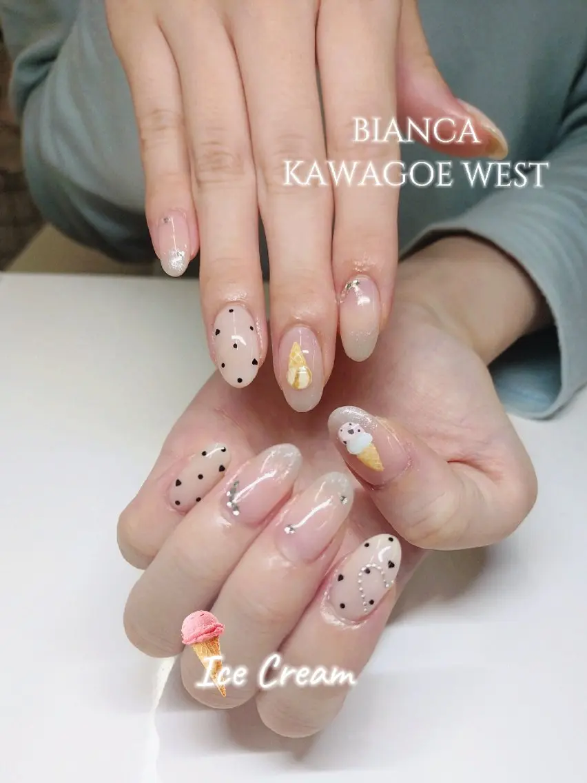 ネイル アートネイル 持ち込み Bianca川越西口 Oguraのネイルデザイン