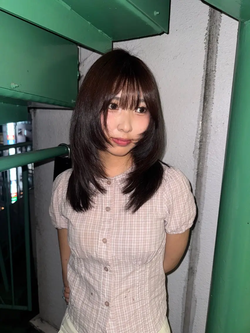 セミロング カラー 渋谷トレンド×モード レイヤー★汐音のヘアスタイル