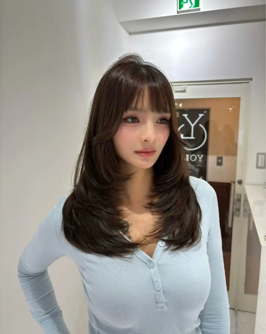 ロング カラー カット ヘアカラー MANA/上野/ カラーモデル🖤のヘアスタイル