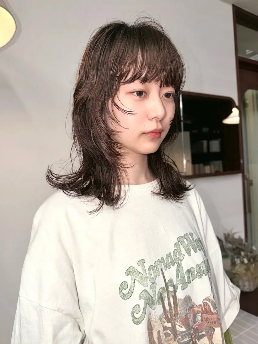 ショート カラー 顔周りカット レイヤーカット ウルフカット カット パーマ トリートメント Kaito🐶 /レイヤー/パーマのヘアスタイル