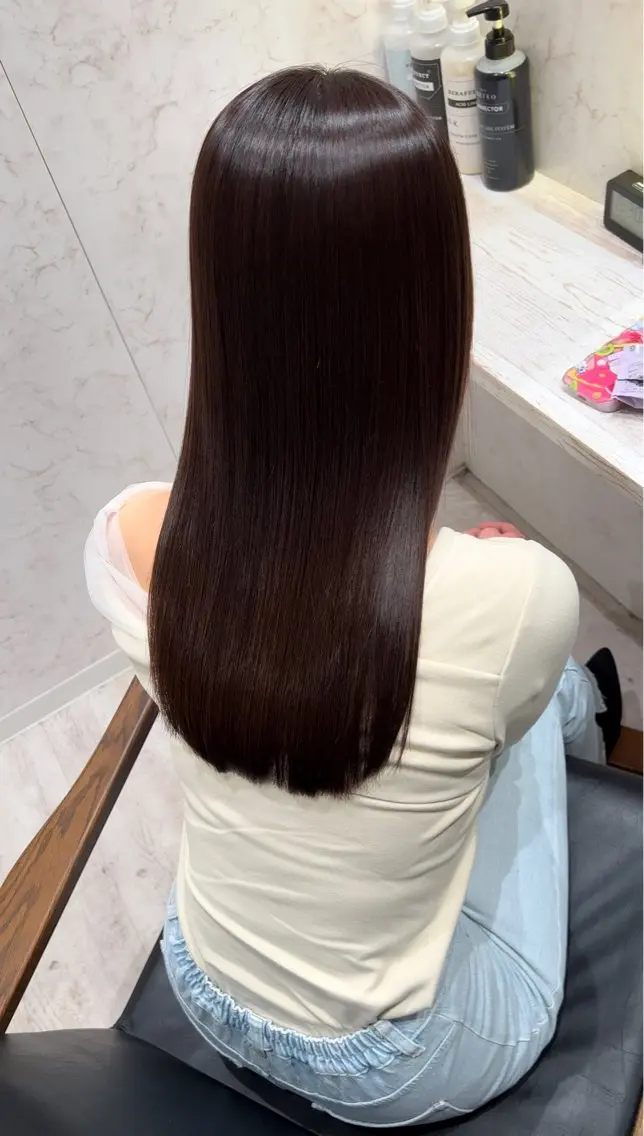 ロング 髪質改善ストレート Kantaのヘアスタイル