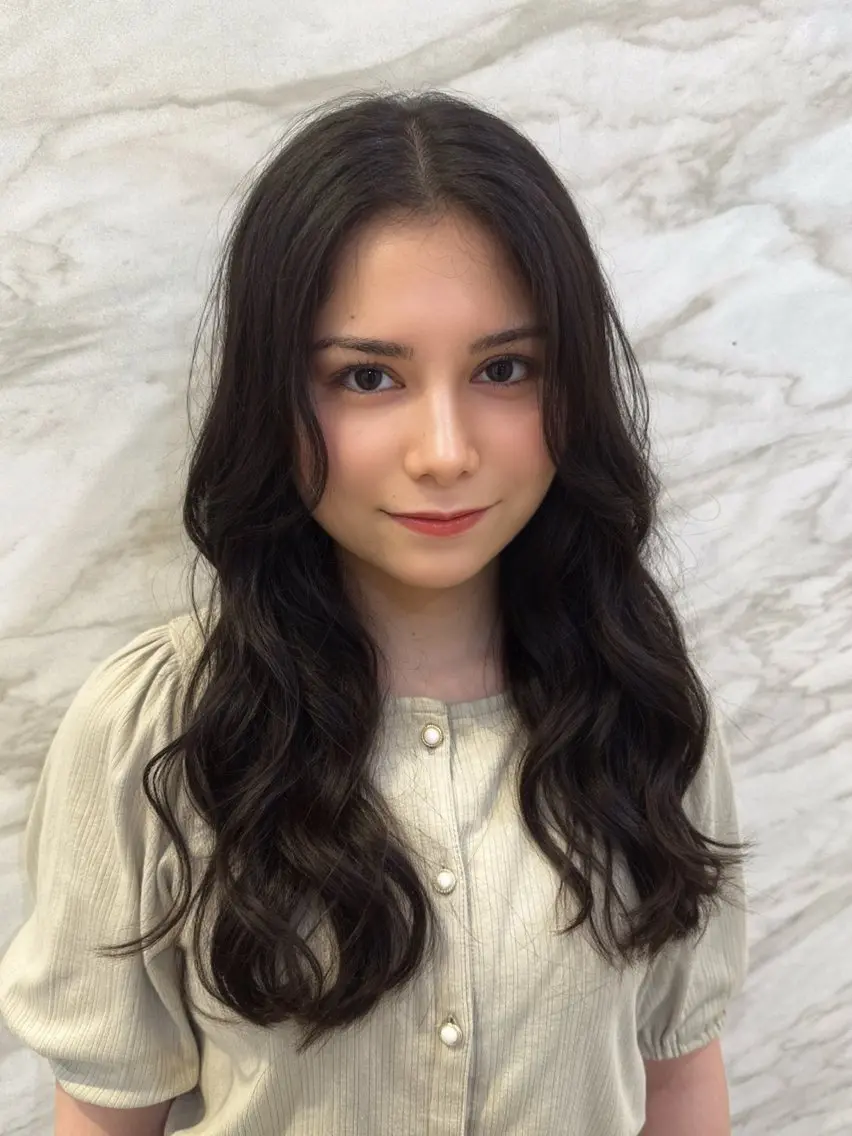 ロング カラー トリートメント カット ヘアカラー トリートメント 平川友理💘 似合せカットカラーのヘアスタイル