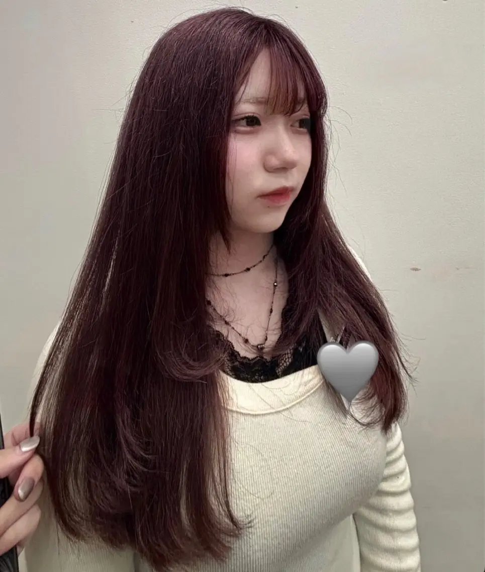 カラー 黒髪 透明感カラー ラベンダーカラー ヘアカラー 村田 彩音のヘアスタイル