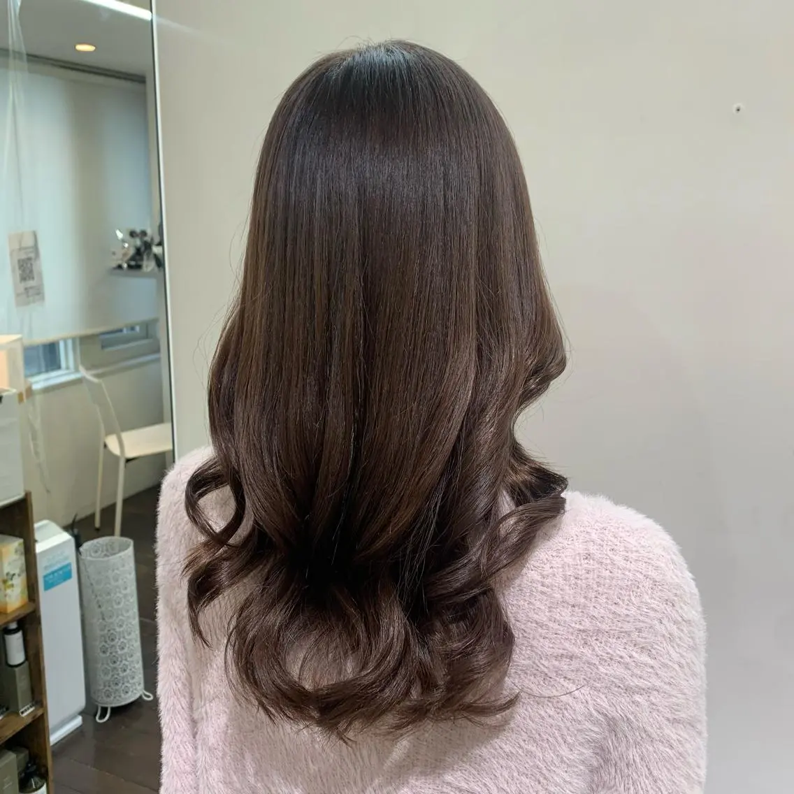 セミロング デジタルパーマ🫧 韓国風ヘア🫧サクラのヘアスタイル