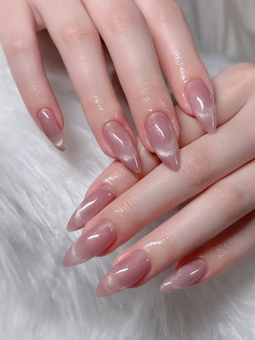 ネイル オーロラネイル フレンチネイル ジェルネイル ハロウィン キラキラネイル ハンドネイル H.baby Nail Salonのネイルデザイン