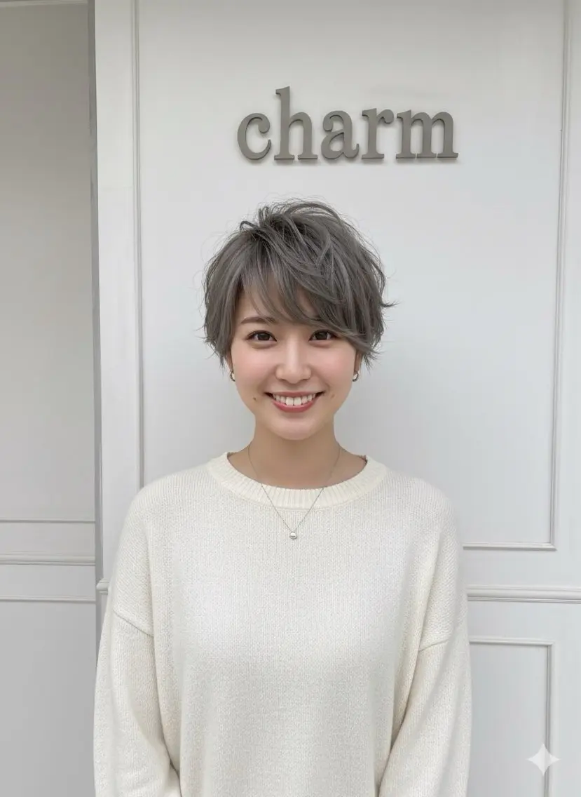 ショート 無料カット charm美容室のヘアスタイル