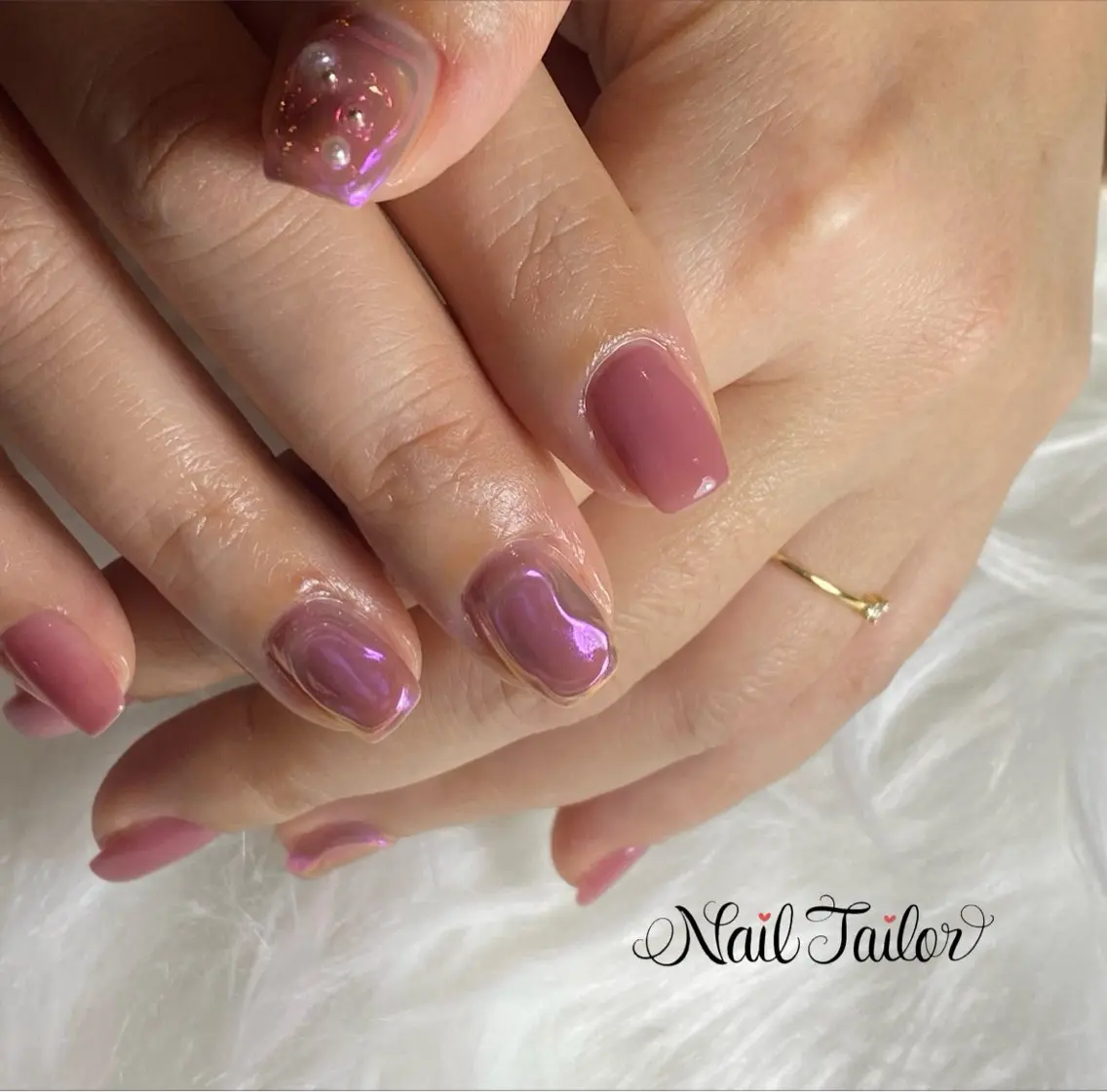 ネイル 長さ出し ジェルネイル 氷ネイル・うるうるネイル ワンカラーネイル ぷっくりネイル ハンドネイル NailTailor ネイルテイラーのネイルデザイン