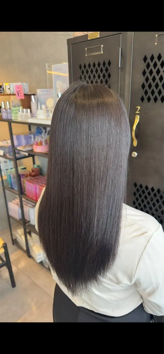 ロング カラー 透明感カラー 能勢 花恋のヘアスタイル