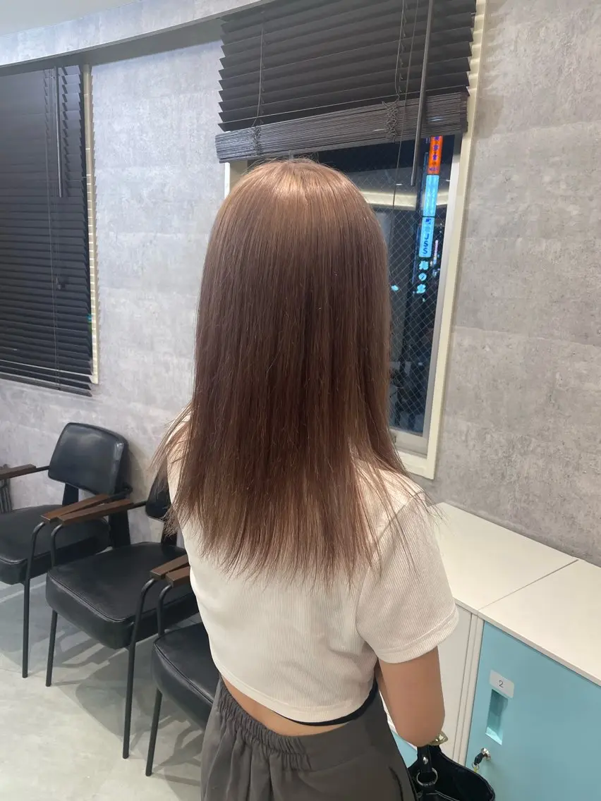 ロング ヘアカラー トリートメント ♡似合わせ ♡ハイトーン♡のヘアスタイル