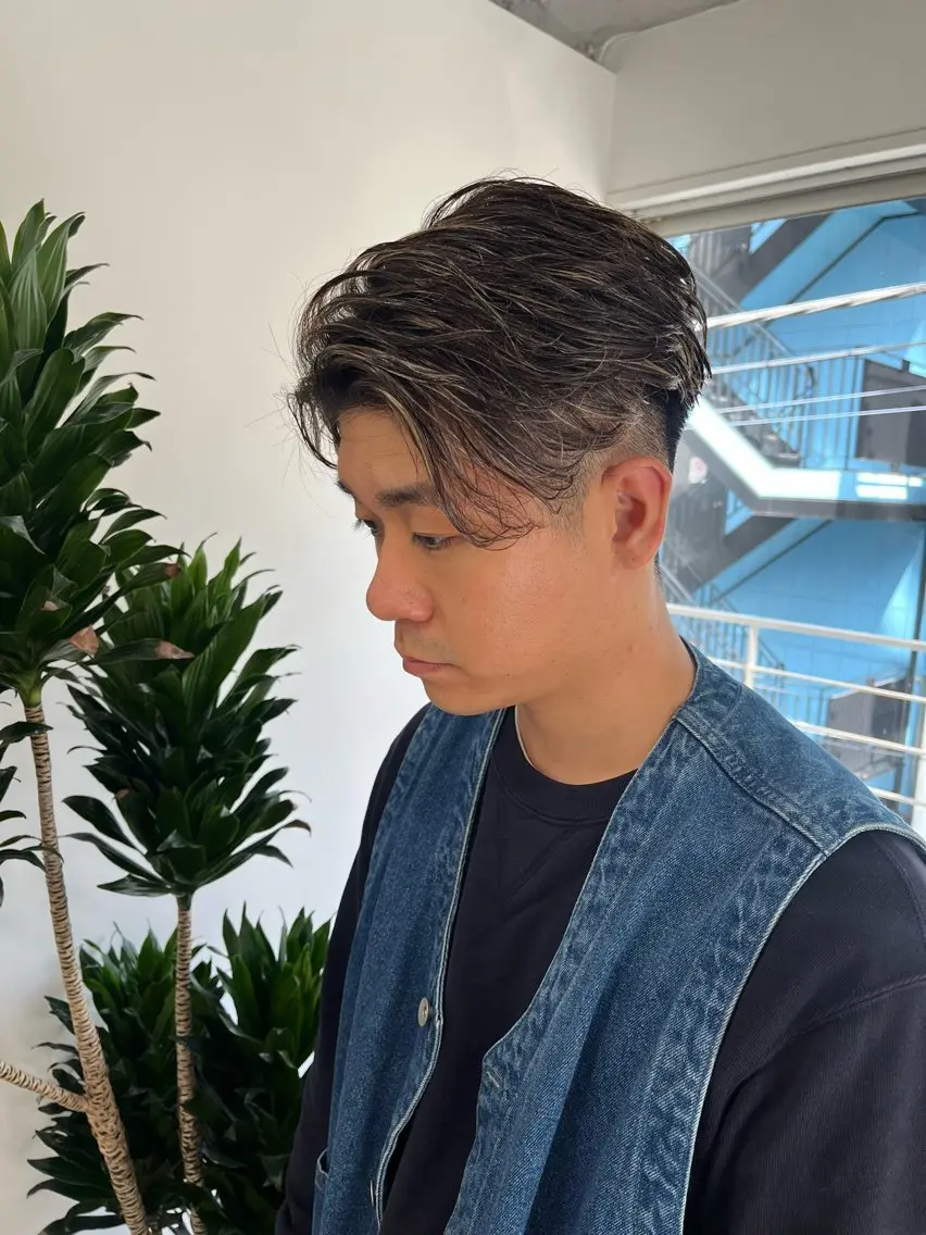 ショート カラー パーマ ヘアアレンジ メンズ ヘアカラー トリートメント 💎髪質改善特化💎 RUITOのヘアスタイル