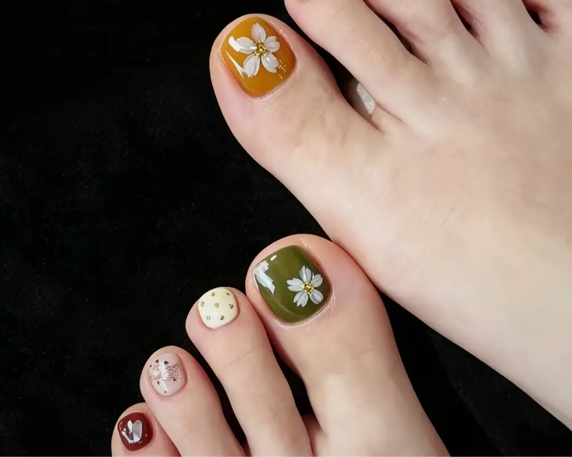 ネイル ブルー 長さ出し フラッシュネイル フットネイル フレンチネイル フットネイル Ayumi Hello 嵐のネイルデザイン