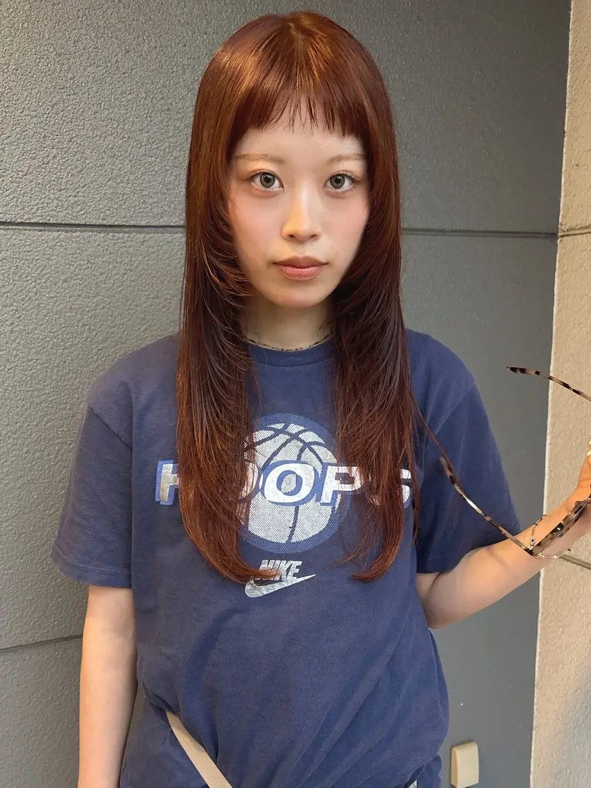 カラー カット ヘアカラー トリートメント 安藤楓華 fuka andoのヘアスタイル