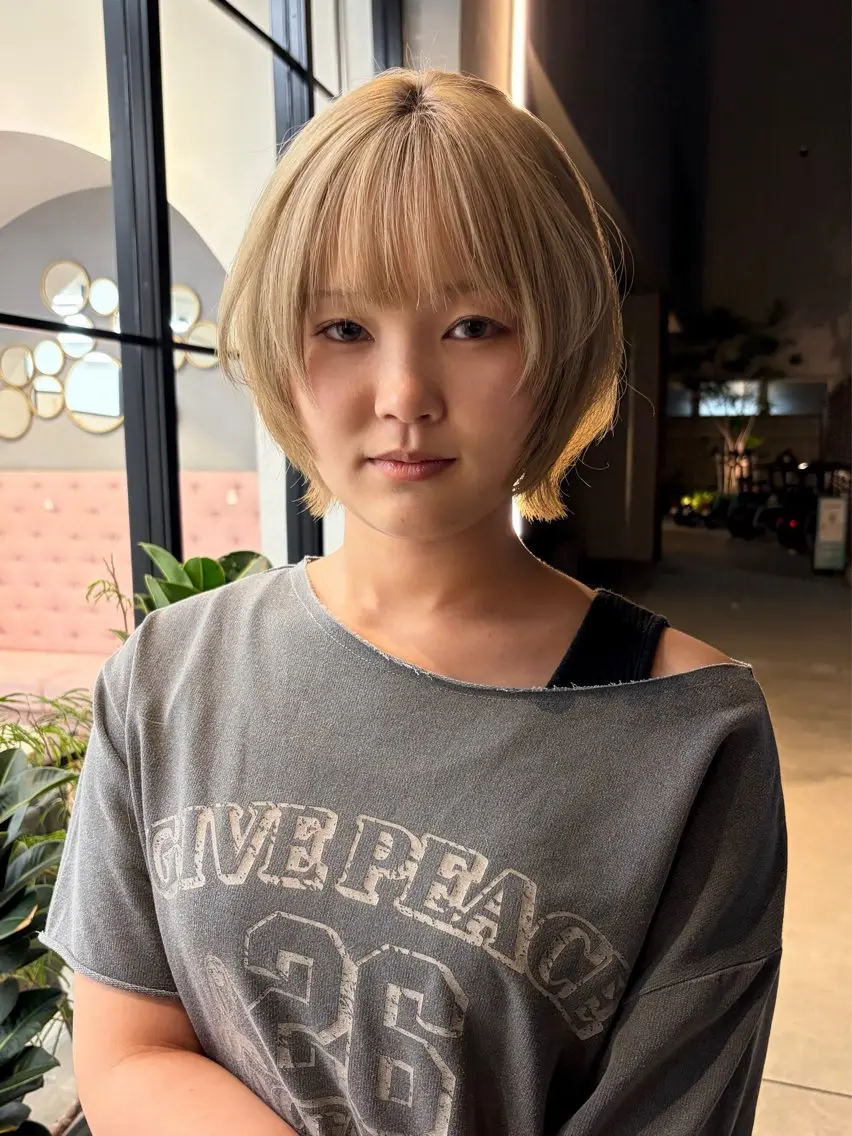 ミディアム くろかわ まいのヘアスタイル