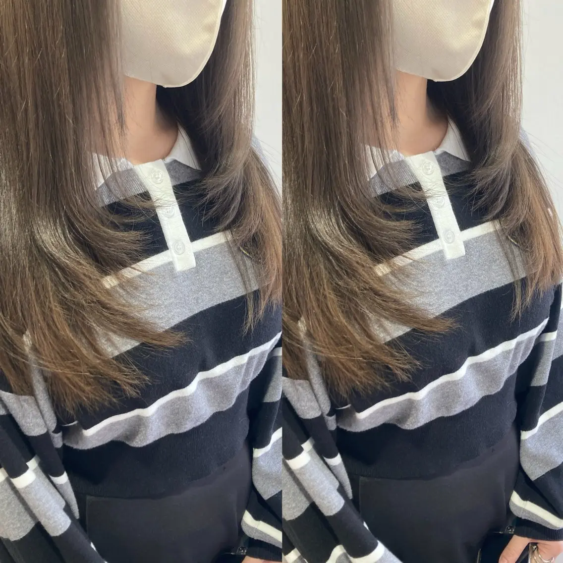 セミロング み うのヘアスタイル