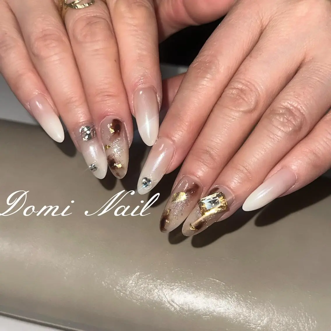 ネイル 持ち込み ネイルチップ 渋谷 Domi Nailのネイルデザイン