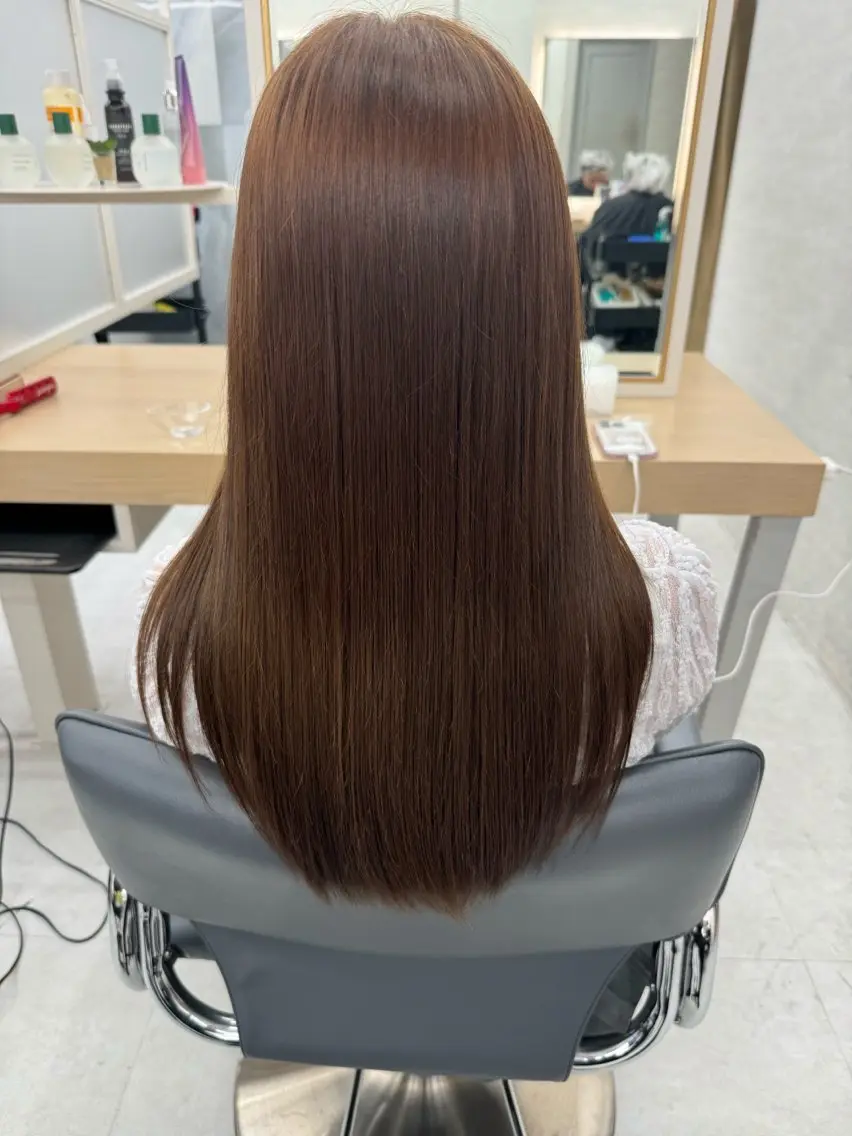ロング カット ヘアカラー トリートメント 今話題の艶髪矯正 美艶カラー/FUKAのヘアスタイル