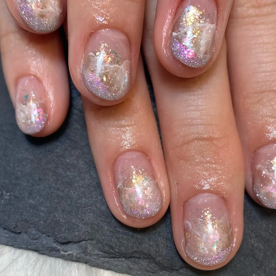 ネイル 大理石ネイル(マーブル) ハンドネイル FREEME 🌼アビのネイルデザイン