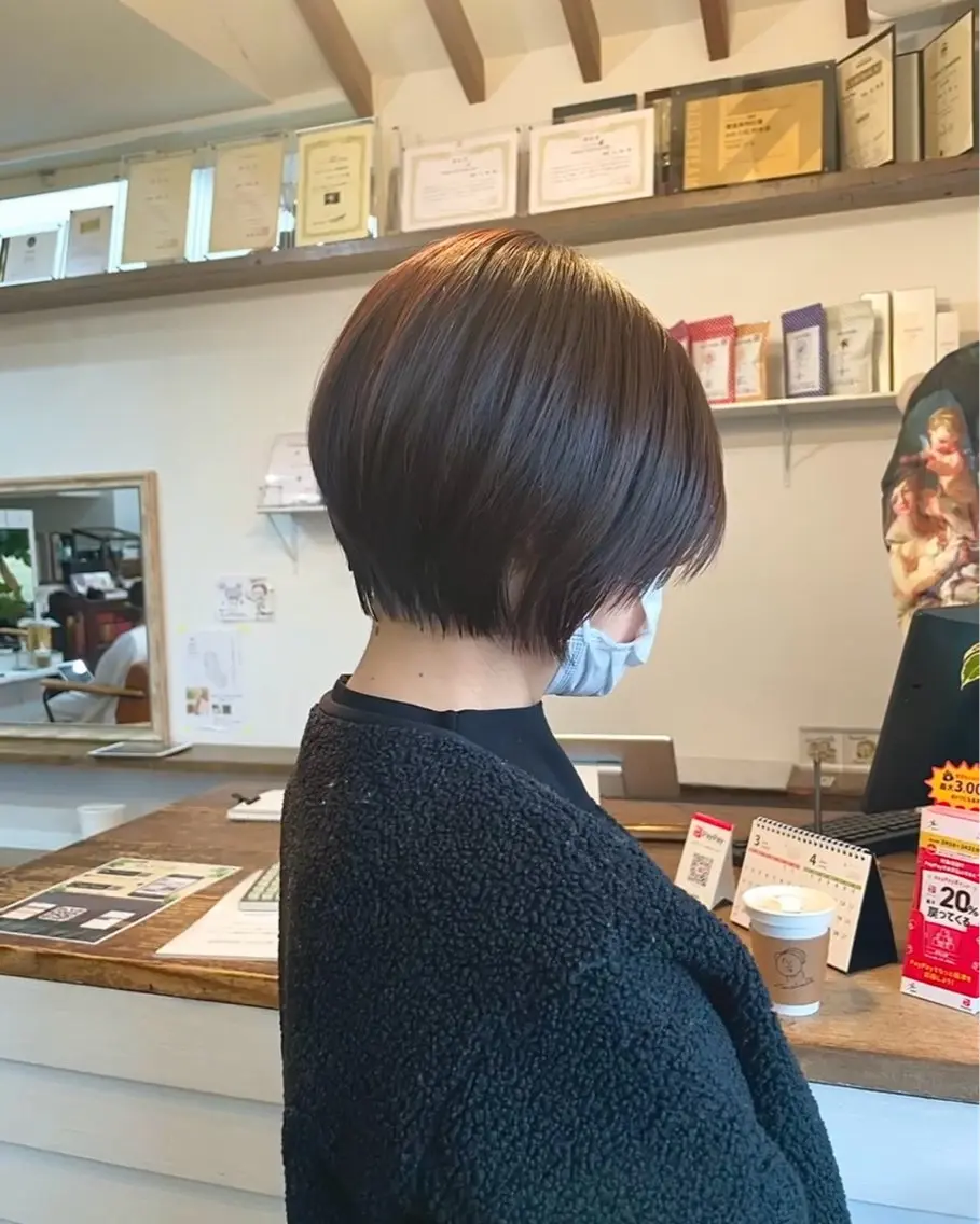 ショート ショートボブ ボブ ショートヘア 奥田 誠司のヘアスタイル