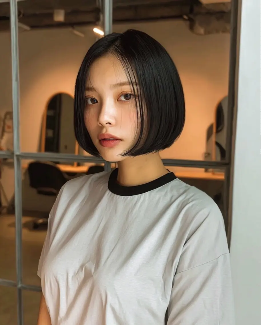 ショート カラー 透明感カラー ボブ トリートメント カット ヘアカラー トリートメント 🌿透明感カラー レイヤーカットのヘアスタイル
