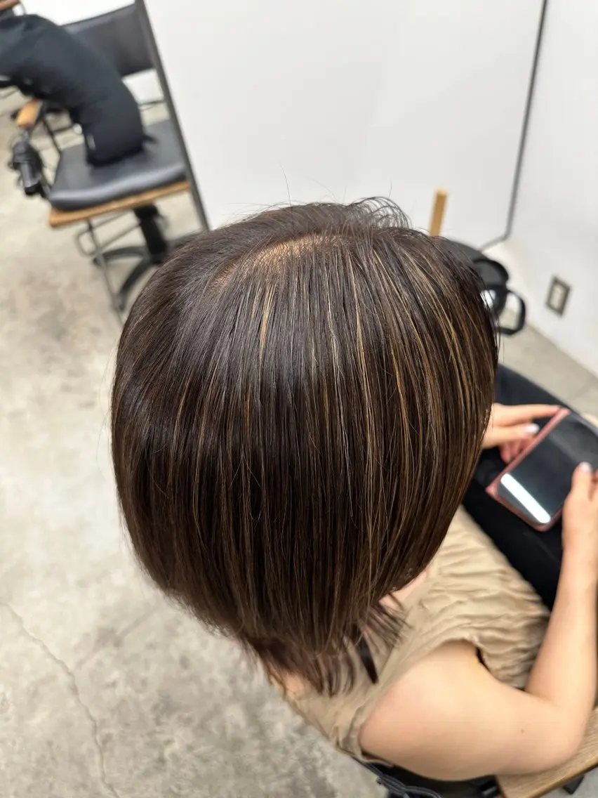 ミディアム ヘアカラー ダブルカラー 大募集中❣️ あいりのヘアスタイル