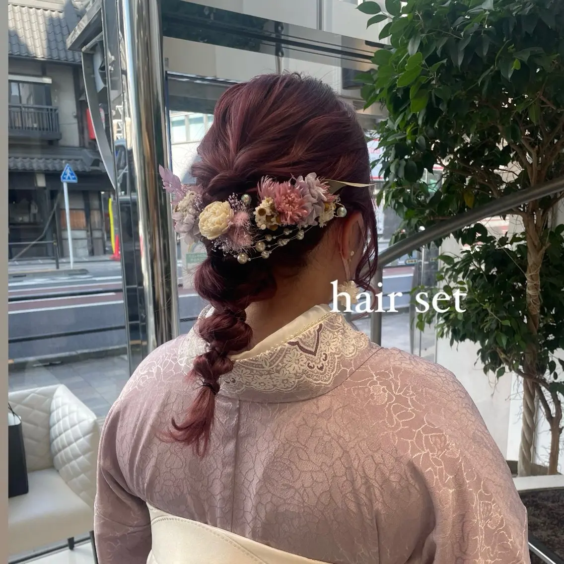 ヘアアレンジ ヘアセット BiBi 藪 菜月のヘアスタイル