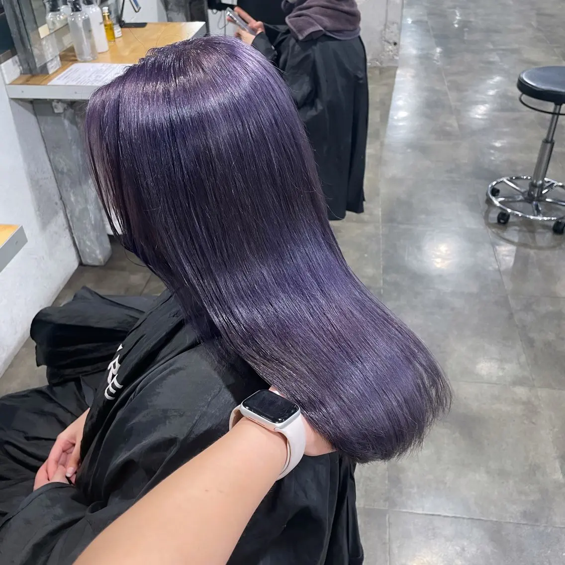 セミロング カラー ヘアカラー ハイトーン 横浜💞ミオのヘアスタイル