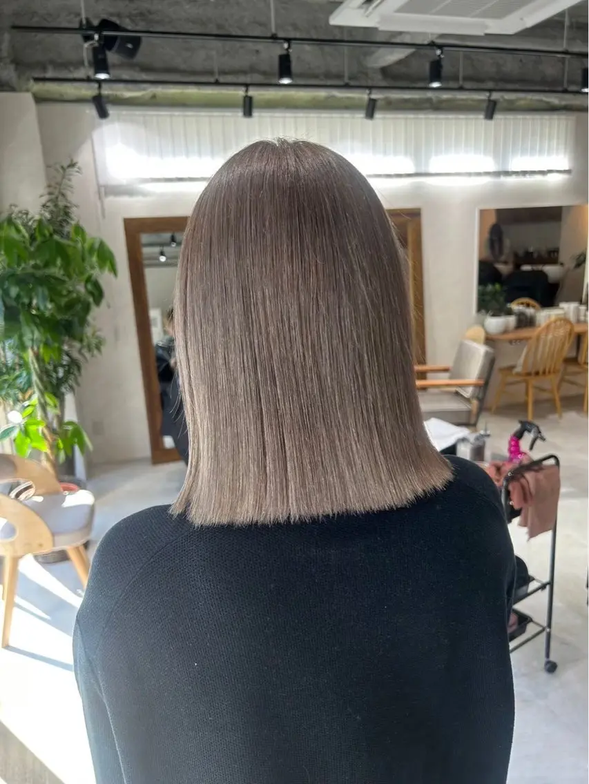 セミロング カラー 💎透明感カラー /似合わせカット💎のヘアスタイル