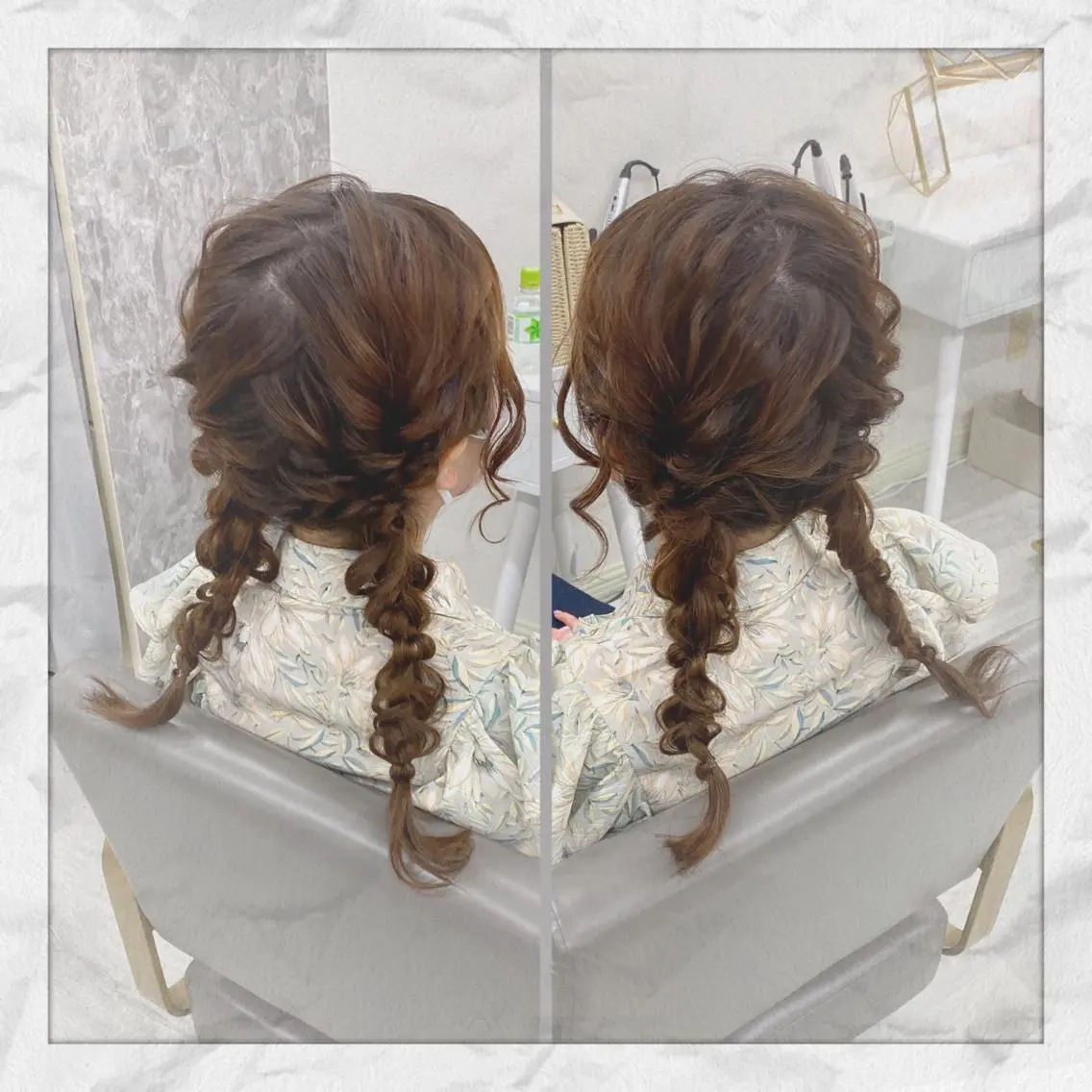 セミロング ヘアアレンジ ヘアセット ヘアセット/着付け 𓇼 まつもと𓇼のその他イメージ