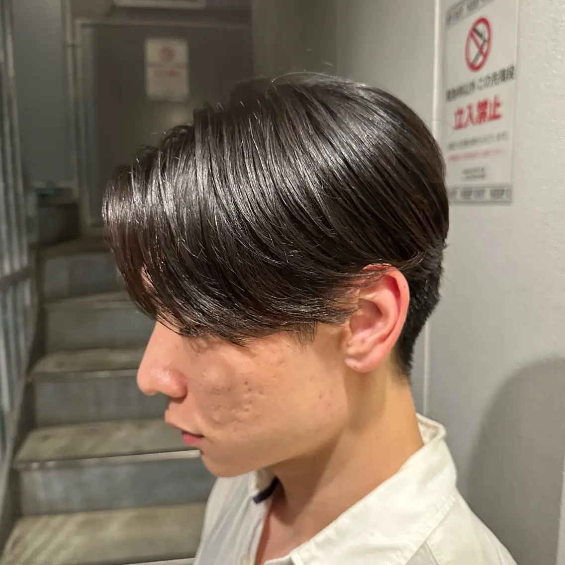 ショート パーマ メンズ パーマ 新屋敷 拓大のヘアスタイル