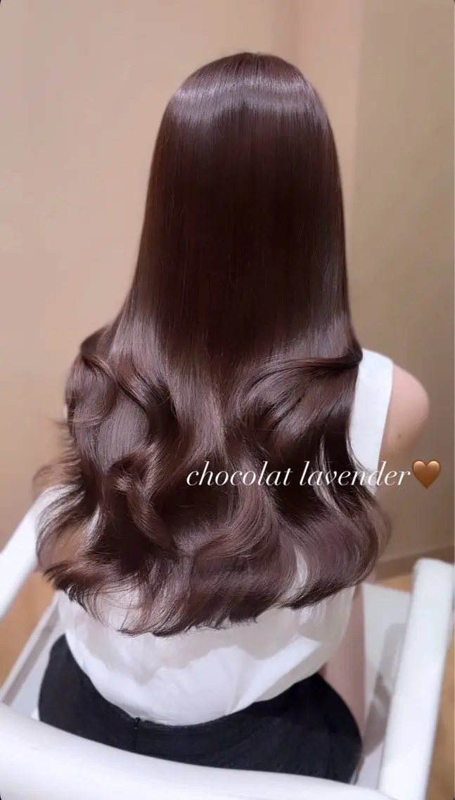 ロング カラー ラベンダーカラー KANON 透明感カラー🎀のヘアスタイル
