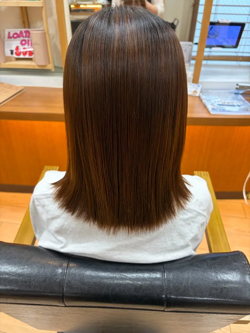 ミディアム 髪質改善ストレート ✨️小川涼のヘアスタイル
